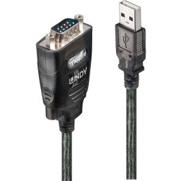 Lindy Convertidor USB Tipo A a Serie RS232 9 Vías con Retención de Puerto COM