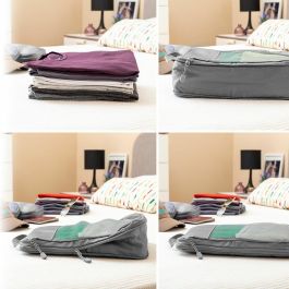 Bolsas Organizadoras de Compresión para Maletas Compakube InnovaGoods 4 Piezas