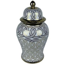 DKD Home Decor Tibor Oriental Blanco Dorado 22 x 42 x 22 cm Colección Fana Precio: 48.94999945. SKU: S3039994