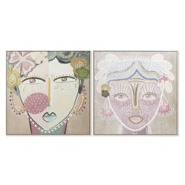 DKD Home Decor Cuadro Boho Multicolor Rosa 4.5 x 103 x 103 cm (2 Unidades) Precio: 142.49999995. SKU: B14QSBNL93