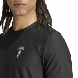 Camiseta de Manga Corta Hombre Adidas Running Ice Cream Graphic Negro