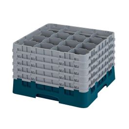 CAMBRO - 16S1058-414 - Cesta de lavado 16 comp. 5 alturas - 10,9 cm Ø máx. - alt. máx. 28,2 cm - 50 x 50 x 30,8 cm - Cerceta Precio: 104.79000026. SKU: B1FS4KHL8E
