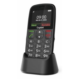 Gigaset GL395 Teléfono Móvil para Personas Mayores Dual SIM con Botones Grandes, Resistente IP44, Linterna, Negro