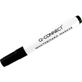 Q-connect Rotulador Pizarra Blanca Negro Punta Redonda Trazo 3 mm