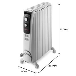 Radiador de Aceite DeLonghi DRAGON5TRD51025 Blanco