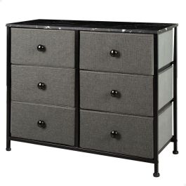 Cómoda Max Home Gris Mármol 80 x 62 x 30 cm Cómoda Max Home Gris Mármol 80 x 62 x 30 cm