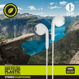 Muvit Auriculares E58 Tipo C con Materiales Reciclados - Sostenibles y Ergonómicos Muvit Auriculares E58 Tipo C con Materiales Reciclados - Sostenibles y Ergonómicos