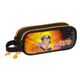 Portatodo Doble Naruto Negro Naranja 21 x 8 x 6 cm Portatodo Doble Naruto Negro Naranja 21 x 8 x 6 cm