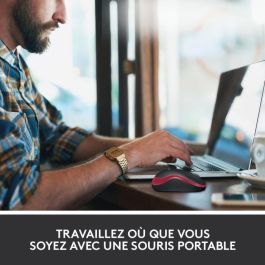 LOGITECH Raton m185 optico wireless rojo 2.4ghz