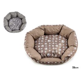 Mascow Cuna Mascota Ovalada Huellas 56x15x56 cm Gris y Marron (Set de 6) Precio: 65.99447085. SKU: S3604446