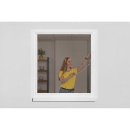 Schellenberg Mosquitera Easy Click 100x120cm Fibra de Vidrio 70470 - Resistente UV y Polen, Blanco/Antracita