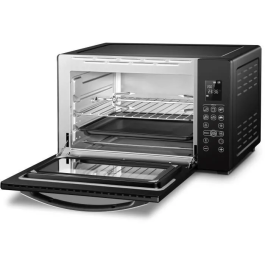Continental Edison CEMF45DIG Mini Horno Eléctrico 45L Negro 2000W con Asador y Convección Natural