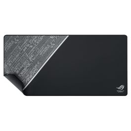 ASUS ROG Sheath BLK LTD Alfombrilla de Ratón para Juegos, Tela Caucho Base Antiderrapante Bordes Rematados Negro Gris Blanco 900x440x3mm