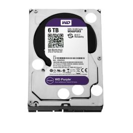 Western Digital Disco Duro Interno WD Purple 6TB 3.5" SATA 6Gb/s 5400 RPM 64MB para Videovigilancia 24/7 Hasta 64 Cámaras