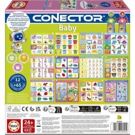 EDUCA EDU8412668203945 Conector Baby - Juego educativo para niños de 2+ años - 65 preguntas y 12 temas en formato libro