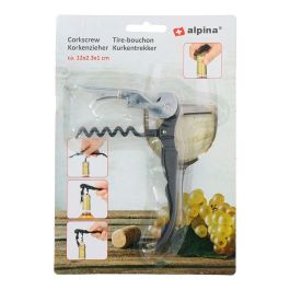 Excellent Houseware Sacacorchos de Camarero Sommelier Inoxidable/ABS 12 cm Doméstico/Profesional