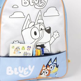 Cerdá DIY Set para Crear Mochila Bluey de 30x38x14 cm Azul. Kit Hazlo Tú Mismo para Niños con Diseño de Personajes. Edad Mínima 3 Años.