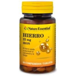 NATURE ESSENTIAL Hierro 25mg 50 Comprimidos. Ayuda a Disminuir el Cansancio y la Fatiga. Complemento Alimenticio. Precio: 6.5899999. SKU: B12HYGGP59