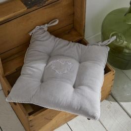 Asiento acolchado - HOY - CHARME - Chambray x Petite Broderie Constance - 40 x 40 cm