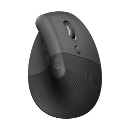 Logitech Lift Ratón Ergonómico Vertical Inalámbrico, Graphite, Precisión Silenciosa y Confort Avanzado para Largas Jornadas
