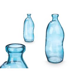 Botella Alta Irregular Turquesa Giftdecor 13x35x13 cm Vidrio (6 Unidades) Precio: 33.4999995. SKU: B1KDRKPDML