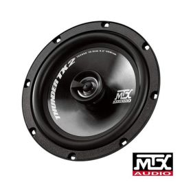 MTX TX265C Altavoz coaxial 2 vías Ø16.5cm 65W RMS 260W Pico 4O 92.5dB con membrana de polipropileno, rejillas incluidas y 62.5mm profundidad