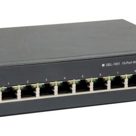LevelOne GEP-1051 Switch Gestionado L2/L3/L4 Gigabit Ethernet 8x GE 2x SFP 8x PoE+ 70W Montaje en Rack