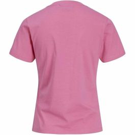 Camiseta de Manga Corta Mujer Jack & Jones Jxamy Reg Rosa