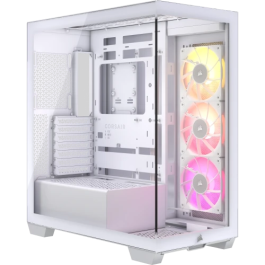 Corsair iCUE LINK 3500X RGB Midi Torre PC Blanco con Ventiladores 120mm, CC-9011281-WW