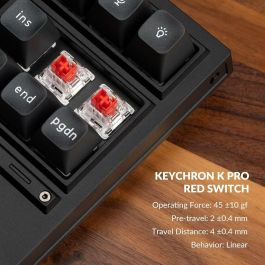 Keychron KEY4895248841258 Teclado Mecánico Gaming Q3 Pro SE, Interruptores Rojos, Layout ANSI, Retroiluminación RGB