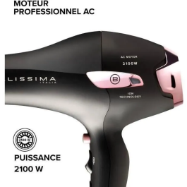 Bellissima Secador de Pelo Profesional Light Ionic P7 3000 con Concentrador y Difusor para Secado Rápido - 2100W
