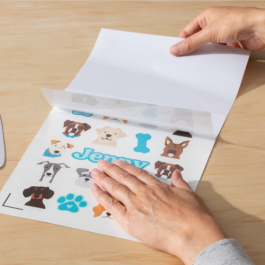Cricut 2010351 Vinilo de Transferencia Térmica Liso, Blanco, 6 Hojas 210x297 mm, Compatible con Cricut Maker, Joy Xtra, Maker 3, Explore 3