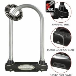 Master Lock 8195EURDPROCOL Candado U para Bicicleta con Llave, Acero Cementado 11cm Ancho, Manija Doble 13mm x 21cm para Bici Eléctrica MTB Master Lock 8195EURDPROCOL Candado U para Bicicleta con Llave, Acero Cementado 11cm Ancho, Manija Doble 13mm x 21cm para Bici Eléctrica MTB
