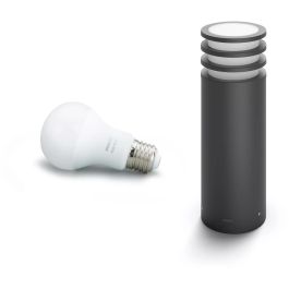 Philips Hue Lucca - Lámpara de pie de exterior Smart LED, luz blanca cálida, 806 lúmenes, color antracita