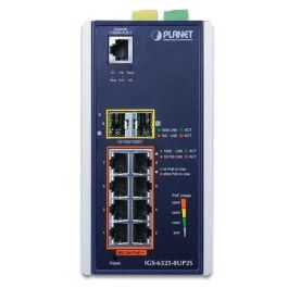 Planet Switch industrial 8 puertos PoE Gigabit 10/100/1000T 802.3bt + 2 SFP 1G/2.5G gestionable L3 Planet Switch industrial 8 puertos PoE Gigabit 10/100/1000T 802.3bt + 2 SFP 1G/2.5G gestionable L3