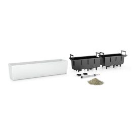 Maceta Lechuza Blanco Polipropileno Rectangular