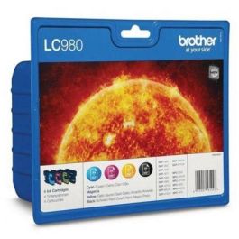 Brother LC-980BK Cartuchos de Tinta Negra, Magenta, Amarilla y Cian Originales para DCP-145, DCP-165, MFC-250, MFC-290 (Pack 4) Precio: 47.98999997. SKU: S8402107