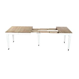 Mesa de Comedor Home ESPRIT Blanco Abeto 100 x 100 x 78 cm