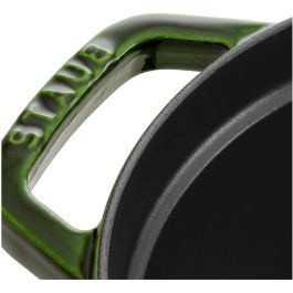 Staub 40509-691-0 La Cocotte 33cm Ovalada Hierro Fundido Verde Basilikum 6.7L para Inducción y Horno