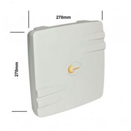 ALLNET ANT-24-1T1R-PATCH-270 Antena Flat Patch Outdoor 2.4-2.5 GHz 12dBi N-Type Polarización Dual Blanca