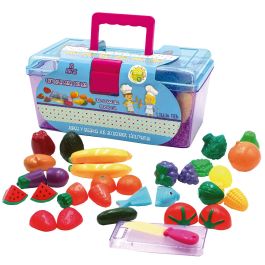 Tachan Juego de Alimentos para Cortar 33 Piezas, Maletín Transportable, Juguete de Imitación con Tabla y Cuchillo para Niños +18 meses Precio: 13.50000025. SKU: B1JB2QLWC7