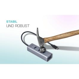 Hub USB i-Tec C31HUBMETAL403 USB x 4 Gris