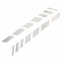 Foliatec FO33944 Pegatina para Coche Diseño Sombras Plata PVC 9x77cm - Resistente a Intemperie y Lavado, Fácil Aplicación, 2 Piezas con Escobilla