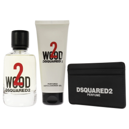 Set Dsquared 2: Dsquared, Leather Card Holder, Black, For Men + 2 Wood, Eau De Toilette, Unisex, 100 ml + 2 Wood, Shower Gel, 100 ml Precio: 68.4999997. SKU: B1BHKKYQDK