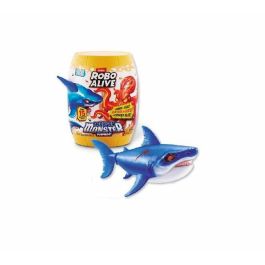 Zuru Robo Alive Pulpo o Tiburón, Figura Interactiva con 15 Sorpresas en Barril, Activado por Agua, Sonido, Modelos Surtidos, Edad 5+
