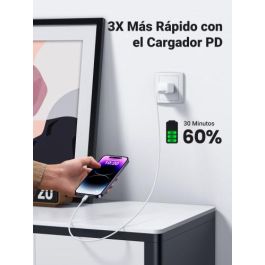 Ugreen 10493 Cable Lightning a Type-C 1m Blanco