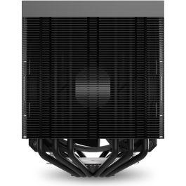 Sharkoon A60 RGB Refrigerador de Aire para CPU Doble Torre con 2 Ventiladores 120mm PWM, RGB, 6 Tubos Calor Cobre, 260W TDP Negro
