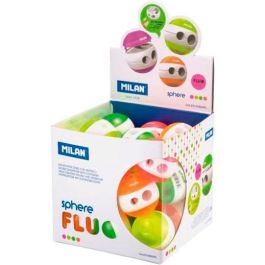 Milan Afilalápices Sphere Fluo Doble, 4 Colores Surtidos, Cubo Expositor 24 Unidades Precio: 23.89000042. SKU: B1G4CEGF73