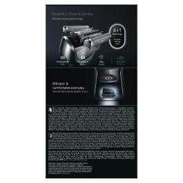 Braun BRA8700216554404 Afeitadora eléctrica Serie 8 Negra 60 minutos de autonomía Carga rápida en 5 minutos