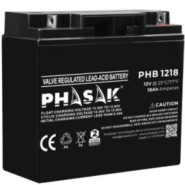 Batería Phasak PHB 1218 compatible con SAI/UPS PHASAK según especificaciones Precio: 38.89000016. SKU: B1DL3YYR7R